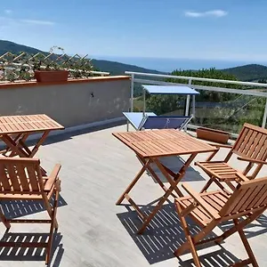 Vista Sulle Isole Dell'arcipelago Toscano Nibbiaia